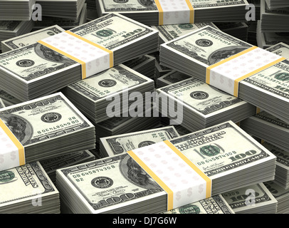 Milliarden Dollar Hintergrund (Computer generierten hochauflösendes Bild) Stockfoto