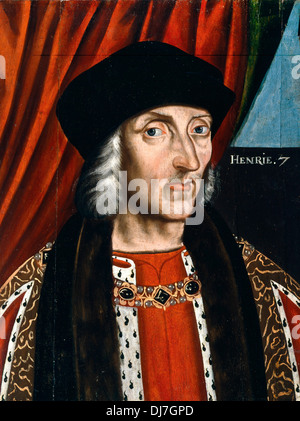 British School. Heinrich VII. Ca. 1626. Öl auf Holz. Dulwich Picture Gallery, London. Stockfoto