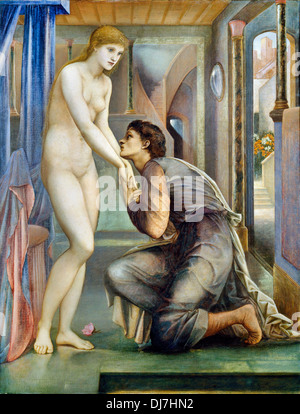 Edward Burne-Jones, Pygmalion und das Bild 1878 Öl auf Leinwand. Birmingham Museum and Art Gallery. Stockfoto