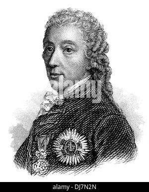 Wenzel Anton Graf Kaunitz, 1711-1794, Imperial Fürst von Kaunitz-Rietberg, österreichischer Staatsmann des aufgeklärten Absolutismus Stockfoto