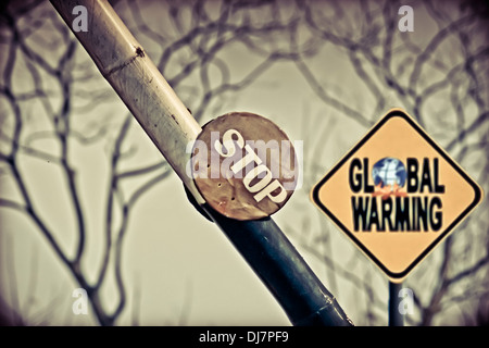 globale Erwärmung zu stoppen Stockfoto