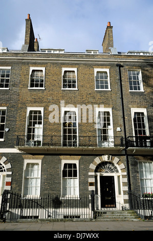 Georgianisches Haus Bedford Square Bloomsbury London England UK Stockfoto