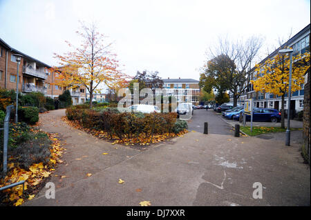 London, UK. 24. November 2013. Peckford Ort wo 3 Frauen aus der Sklaverei aus einem Londoner gerettet wurden Heimat 24.11.2013 Credit: JOHNNY ARMSTEAD/Alamy Live News Stockfoto