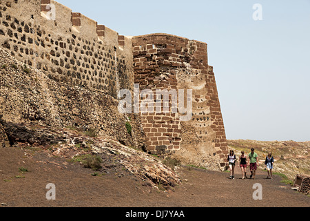 Castillo Santa Barbara, Teguise, Lanzarote, Kanarische Inseln, Spanien Stockfoto