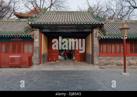 Der Tempel des Konfuzius Guozijian Street in Peking, China Stockfoto