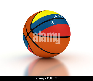 Venezolanische Basketball-Nationalmannschaft (isoliert mit Clipping-Pfad) Stockfoto