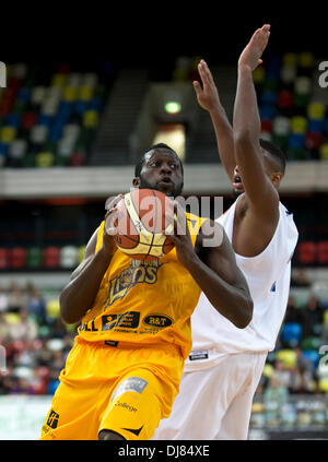 London, UK. 24. November 2013. BBL: London Lions V Surrey United, Copper Box, London, England. Bildnachweis: Simon Balson/Alamy Live-Nachrichten Stockfoto