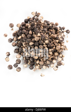 Auf enge Pfeffer isoliert auf weiss. Stockfoto