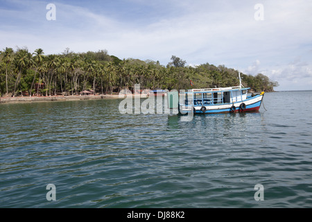 Seelandschaft der Ross-Insel, Port Blair Andamanensee, Indien Stockfoto