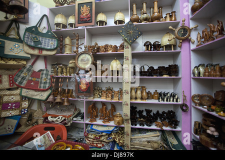 Shop von Andaman Kunsthandwerk, Zonal anthropologische Museum, Andaman Island, Indien Stockfoto