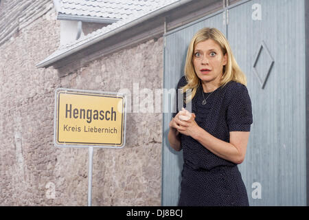 Caroline Peters bei Photocall für ARD-ZDF-Serie "Mord Mit Aussicht" Lichtwerk Studios. Hamburg, Deutschland - 20.06.2012 Stockfoto