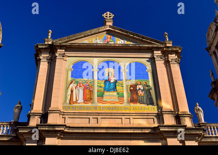 Brasilien, Porto Alegre: Outdoor Malerei der Kathedrale unserer lieben Frau Mutter Gottes Stockfoto