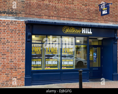 William Hill Wetten-Shop in Sandbach Cheshire UK Stockfoto