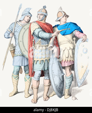 5. Jahrhundert V Byzanz Soldaten Stockfoto