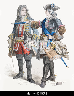 Anfang des 18. Jahrhunderts XVIII Frankreich Louis XV 15. und General Stockfoto