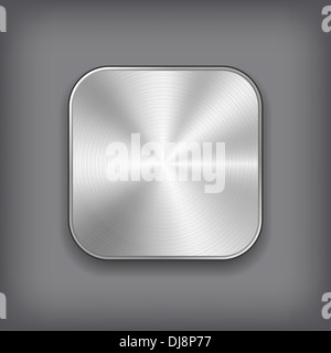 App-Metall-Symbol. Stockfoto