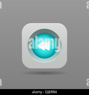 Schaltfläche "zurück" - App-Symbol Stockfoto