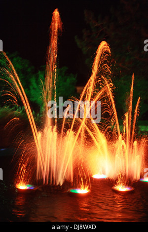 Feuerwerk auf dem See Stockfoto