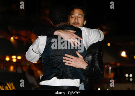 Adrien Brody und P. Diddy Alias Sean Combs feiern eine Party im P Diddy Yacht im Hafen von Cannes während der 65. Filmfestspiele von Cannes. Cannes, Frankreich - 22.05.2012 Stockfoto