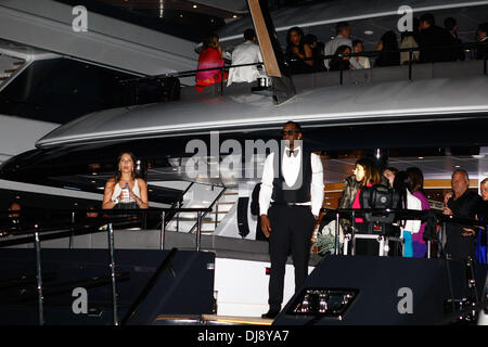 P. Diddy Alias Sean Combs feiern eine Party im P Diddy Yacht im Hafen von Cannes während der 65. Filmfestspiele von Cannes. Cannes, Frankreich - 22.05.2012 Stockfoto