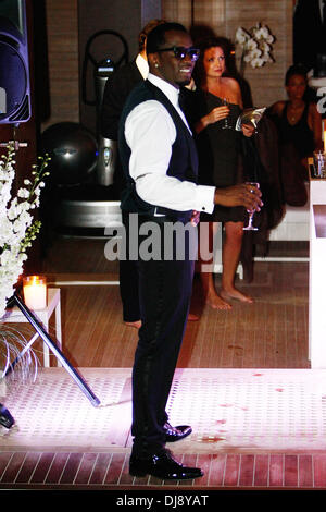 P. Diddy Alias Sean Combs feiern eine Party im P Diddy Yacht im Hafen von Cannes während der 65. Filmfestspiele von Cannes. Cannes, Frankreich - 22.05.2012 Stockfoto