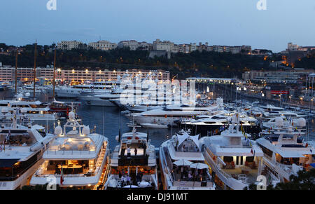 Atmosphäre während der Amber Lounge Fashion Show. Monaco, Monaco - 26.05.2012 Stockfoto