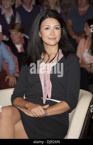 Neda Soltani auf deutschen ZDF TV-Show "Markus Lanz". Hamburg, Deutschland - 30.05.2012 Stockfoto