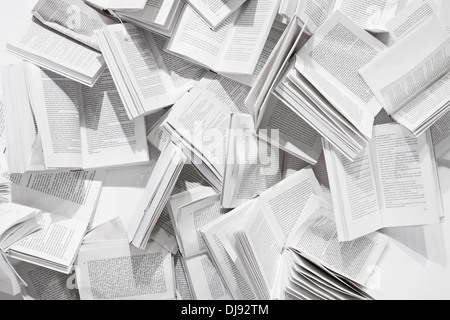 München, Deutschland-15. November: Einzelhändler vorbereiten für die Weihnachtszeit mit einem Buch-Display in einem Store Frontscheibe am 15. November 20 Stockfoto