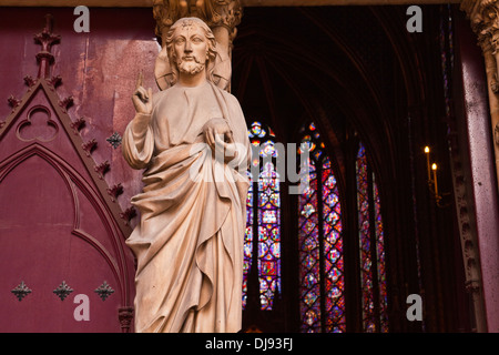 Der Eingang zum Sainte Chapelle in Paris. Stockfoto