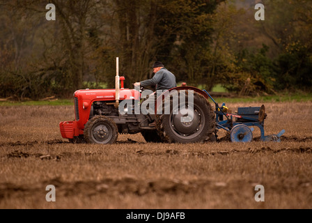 North East hants landwirtschaftlichen Vereins jährliche Pflügen übereinstimmen, wyck Farm, Hampshire, UK. Stockfoto