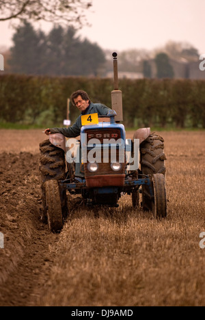 North East hants landwirtschaftlichen Vereins jährliche Pflügen übereinstimmen, wyck Farm, Hampshire, UK. Stockfoto