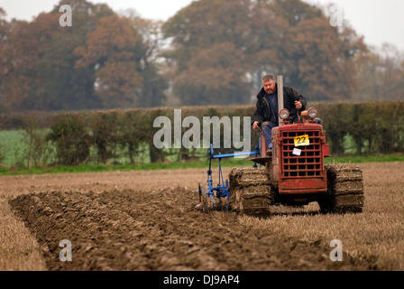 North East hants landwirtschaftlichen Vereins jährliche Pflügen übereinstimmen, wyck Farm, Hampshire, UK. Stockfoto