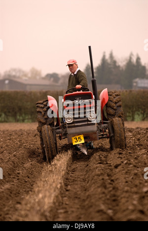 North East hants landwirtschaftlichen Vereins jährliche Pflügen übereinstimmen, wyck Farm, Hampshire, UK. Stockfoto