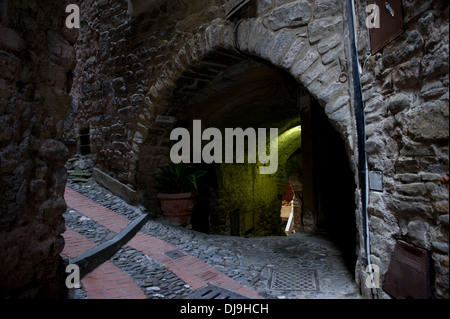 Reisen Europa Italien Ligurien Dolceacqua Mittelalter Val Nervia Burg niemand outdoors Stockfoto