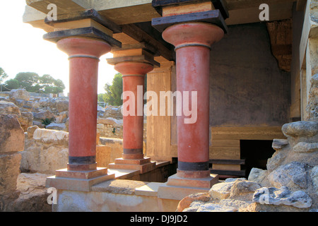 Ausgrabungsstätte von Knossos, Kreta, Griechenland Stockfoto