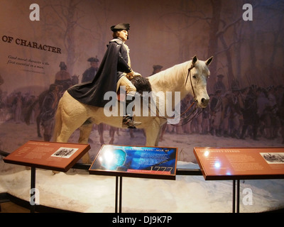 Ausstellung im Museum und Bildungszentrum in Washingtons Mount Vernon Estate, Museum & Gärten, Virginia, USA Stockfoto