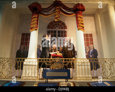 Ausstellung im Museum und Bildungszentrum in Washingtons Mount Vernon Estate, Museum & Gärten, Virginia, USA Stockfoto
