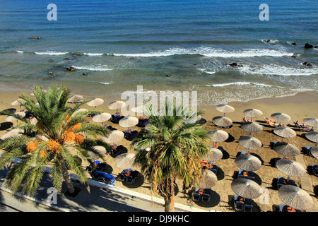 Strand von Georgioupolis auf der Nordseite von Kreta, Griechenland Stockfoto