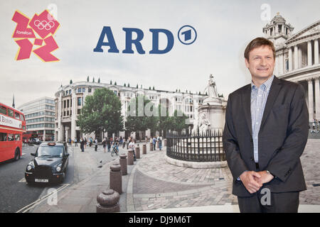 Alexander Bleick bei dem Fototermin für das deutsche TV-Programm "Olympia live" der 2012 Olympischen Spiele in London im Le Royal Meridien Hotel. Hamburg, Deutschland - 10.05.2012 Stockfoto