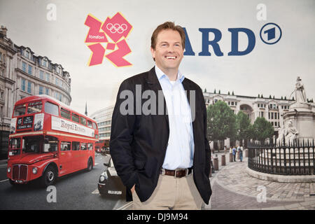 Gerd Gottlob an der Fototermin für das deutsche TV-Programm "Olympia live" der 2012 Olympischen Spiele in London im Le Royal Meridien Hotel. Hamburg, Deutschland - 10.05.2012 Stockfoto