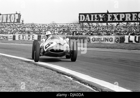 Harry Schell in dem Yeoman Credit-Team Cooper T51 Climax Madgwick Goodwood, England Ostern Montag, 18. April 1960. Stockfoto