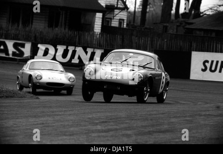 Lotus Elite Rennen in Oulton Park, England 2. April 1960. Stockfoto