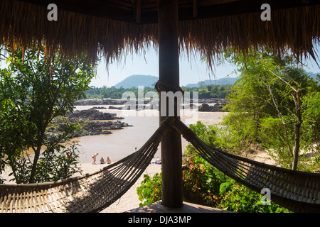 Don Khon-Insel im Fluss Mekong, 4000 Inseln im Süden von Laos Stockfoto