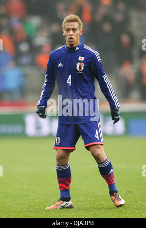 Genk, Belgien. 16. November 2013. Keisuke Honda (JPN) Fußball / Fußball: internationale Freundschaftsspiel zwischen Japan 2-2 Niederlande in der Cristal Arena in Genk, Belgien. © AFLO/Alamy Live-Nachrichten Stockfoto