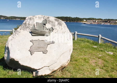 Phippsburg Virginia Memorial, Popham Beach, Maine, USA Stockfoto