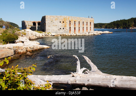Phippsburg Fort Popham, Popham Beach, Maine, USA Stockfoto