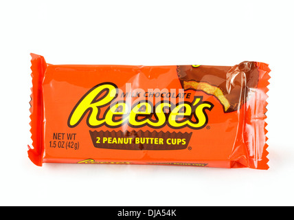 Paket von Reeses Peanut Butter Cups, USA Stockfoto