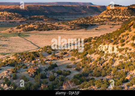 Blick auf den Canyon Purgatoire Fluss, Picketwire Canyonlands, Comanche National Grassland südlich von La Junta, Colorado. Stockfoto