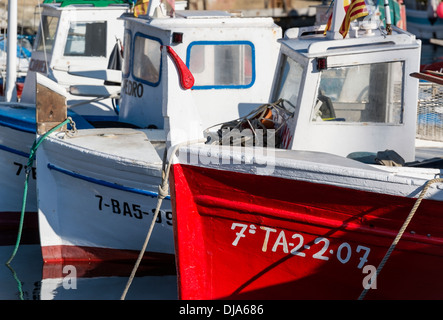 Überblick über den Hafen von Palamos, Spanien Stockfoto