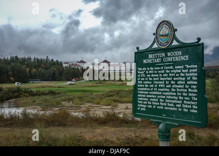 Mount Washington Hotel, Bretton Woods Stockfoto